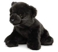 Uni-Toys - Bébé panthère Noire Assis - 25 cm (Longueur) - Peluche Sauvage - Doudou