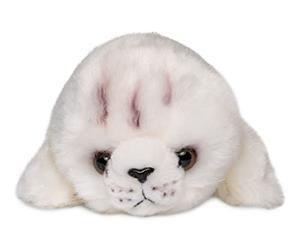 Uni-Toys - Bébé Phoque Blanc - 20 cm (Longueur) - Peluche Phoque, Phoque - Doudou en Peluche