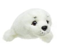 Uni-Toys - Bébé Phoque (Blanc) - 21 cm (Longueur) - Veau Marin - Peluche, Doudou