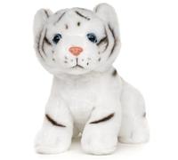 Uni-Toys - Bébé Tigre Blanc Assis - 18 cm (Hauteur) - Peluche