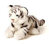 Uni-Toys - Bébé tigre blanc assis - 20 cm (hauteur) - Peluche sauvage - Doudou