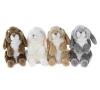 Uni Toys Bélier assis Lapin blanc Doudou en peluche