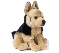 Uni-Toys - Berger Allemand Assis - 27 cm (Hauteur) - Chien en Peluche - Doudou