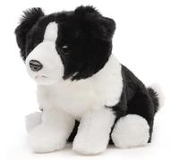 Uni-Toys - Border Collie assis (sans laisse) - 20 cm (hauteur) - Chien en peluche - Doudou