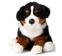 Uni-Toys - Bouvier bernois assis - 25 cm (hauteur) - Chien en peluche, animal de compagnie - Doudou