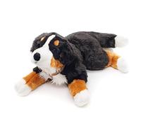 Uni-Toys - Bouvier Bernois avec Harnais, couché - 62 cm (Longueur) - Chien en Peluche, Animal de Compagnie - Peluche, Doudou