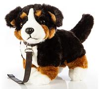 Uni-Toys - Bouvier Bernois Debout avec Laisse - 27 cm (Longueur) - Chien en Peluche - Doudou