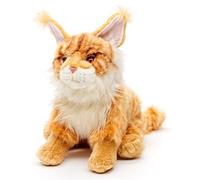 Uni-Toys - Chat Maine-Coon Assis (Marron) - 27 cm (Hauteur) - Chat en Peluche - Peluche en Peluche