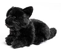 Uni-Toys - Chat Noir, couché - 20 cm (Longueur) - Chaton en Peluche - Peluche, Doudou