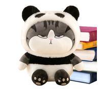 Uni-Toys - Chat Noir couché, Peluche en Peluche, Doudou Rose Doux, de Simulation | Cadeaux de fête de Saint-Valentin Mignons et réalistes pour et Filles