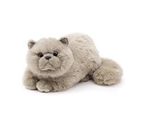 Uni-Toys - Chat Persan Gris, couché - 31 cm (Longueur) - Chat en Peluche - Peluche, Doudou