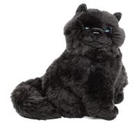 Uni-Toys - Chat Persan Noir Assis - 25 cm (Hauteur) - Peluche Chat - Doudou