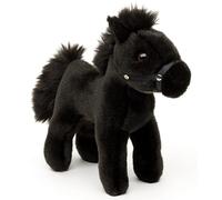 Uni-Toys - Cheval Debout, Noir (sans sellette) - 23 cm (Longueur) - Peluche, Doudou