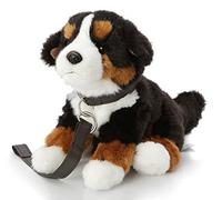 Uni-Toys Chien de montagne bernois (avec laisse) - Avec voix aboyante - Hauteur 19 cm - Peluche