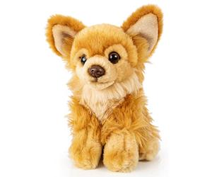 Uni-Toys Chihuahua Marron, Assise - 18 cm (Longueur) - Chien en Peluche - Peluche