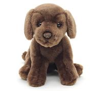 Uni-Toys - Chiot Labrador (Marron), sans Laisse - 23 cm (Hauteur) - Chien en Peluche - Doudou