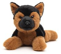 Uni-Toys Eco-Line - Berger Allemand couché - 27 cm (Longueur) - Chien en Peluche - Doudou