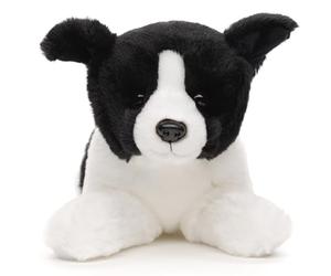 Uni-Toys Eco-Line Border Collie, couché, 30 cm (Longueur), Chien, Peluche, Doudou