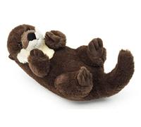 Uni-Toys Eco-Line - Flotteur de Dos Loutre - en matériau 100% recyclé - 26 cm (Longueur) - Loutre en Peluche - Doudou