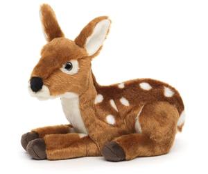 Uni-Toys - Faon couché - 21 cm (Longueur) - Peluche Chevreuil - Doudou