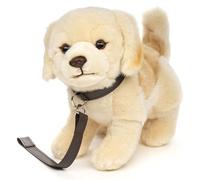 Uni-Toys - Golden Retriever Chiot debout (avec laisse) - 22 cm (hauteur) - Peluche chien, animal de compagnie - peluche, peluche