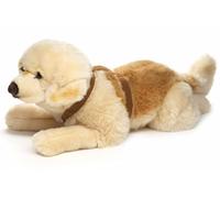 Uni-Toys - Golden Retriever, couché, avec harnais - 60 cm (longueur) - Peluche Chien - Animal - Peluche