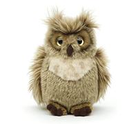 Uni-Toys - 'Horneule', Hibou de Virginie - 18 cm (Hauteur) - Oiseau en Peluche, Hibou - Doudou (Petit)