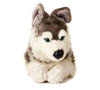 Uni-Toys - Husky couché - 40 cm (Longueur) - Chien en Peluche, Animal de Compagnie - Doudou