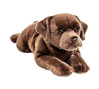 Uni-Toys - Labrador Marron, couché - 60 cm (Longueur) - Chien - Peluche, Doudou