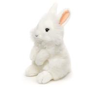 Uni-Toys - Lapin Angora Blanc, Debout - 18 cm (Hauteur) - Peluche Lapin - Doudou
