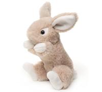 Uni-Toys - Lapin avec Oreilles rabattables (Beige) - 15 cm (Hauteur) - Lapin en Peluche - Peluche