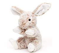 Uni-Toys - Lapin avec Oreilles Tombantes (Marron Clair chiné) - Super Doux - 22 cm (Hauteur) - Lièvre - Peluche, Doudou