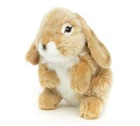 Uni-Toys - Lapin bélier Debout (Beige) - 18 cm (Hauteur) - Peluche Lapin - Doudou