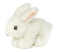Uni-Toys - Lapin couché (Blanc) - 18 cm (Longueur) - Lapin en Peluche - Peluche, Doudou
