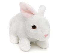 Uni-Toys - Lapin en Peluche (Blanc) - 15 cm (Longueur) - Peluche Lapin - Doudou