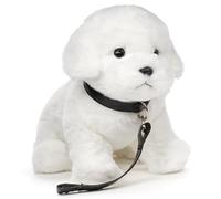 Uni-Toys - Maltais (avec Laisse) - 26 cm (Longueur) - Chien en Peluche - Doudou