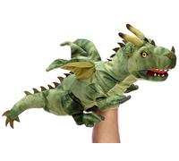 Uni-Toys - Marionnette Dragon (Vert) - 49 cm (Longueur) - Peluche, Doudou