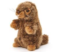 Uni-Toys - Marmotte avec Voix sifflante, Debout - 17 cm (Hauteur) - Peluche Mankei - Doudou