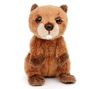 Uni-Toys - Marmotte Plushie, Assis - 12 cm (Hauteur) - Peluche Mankei, alpentier - Doudou