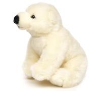 Uni-Toys - Ours polaire garçon assis - 16 cm (hauteur) - Ours en peluche, ours polaire, doudou