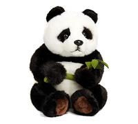 Uni-Toys - Panda avec Feuille Assis - 30 cm (Hauteur) - Ours en Peluche, Panda - Peluche, Doudou