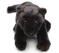 Uni-Toys - Panthère Noire Assise - 25 cm (Longueur) - Peluche Sauvage - Doudou