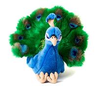 Uni-Toys - Paon - 19 cm (Hauteur) - Oiseau en Peluche - Doudou
