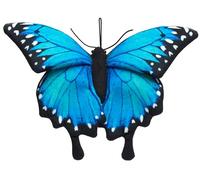 Uni-Toys - Papillon Bleu (avec Boucle) - 26 cm (Largeur) - Insecte en Peluche - Doudou