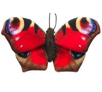 Uni-Toys Papillon Rouge (avec Boucle) - 24 cm (Largeur) - Insecte en Peluche - Doudou