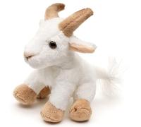 Uni-Toys - Peluche chèvre de Montagne - 14 cm (Longueur) - Peluche chèvre - Doudou