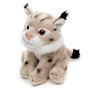 Uni-Toys - Peluche de Lynx - 13 cm (Longueur) - Peluche Chat - Doudou