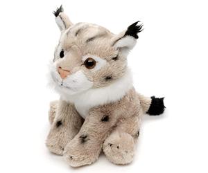 Uni-Toys - Peluche de Lynx - 13 cm (Longueur) - Peluche Chat - Doudou