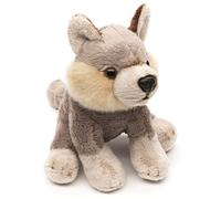 Uni-Toys Peluche Loup - 15 cm de Long - Peluche Loup - Doudou