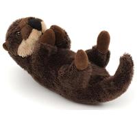 Uni-Toys Peluche Loutre dans Le Dos - 17 cm (Longueur) - Doudou